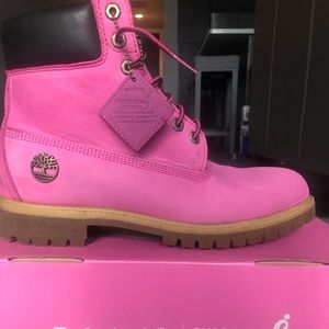 Men’s Breast Cancer Awareness Timbaland Boots